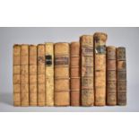 A Collection of Eleven Leather and Cloth Bound Small Books, 18th and 19th Century to Include