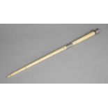 A Good Quality Silver Mounted Ivory Conductor's Baton, Inscribed Presented to Mr A Wheale by the