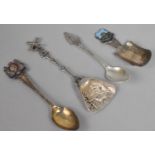 A Collection of Various Enamelled and Commemorative Teacaddy and Teaspoons
