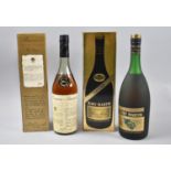 A 1lt Bottle of Remy Martin Fine Champagne Cognac Together with a Bottle of Prunier Fine Cognac,