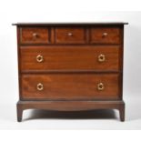 A Stag Bedroom Chest of Three Short and Two Long Drawers in Mahogany, 81cm wide