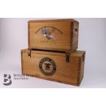 American National Rifle Association Wood Boxes