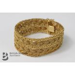 18ct Yellow Gold Mesh Link Bracelet