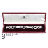 Vintage Equine 18ct White Gold and Diamond Bracelet