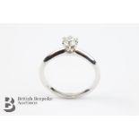 Tiffany & Co Platinum Solitaire Diamond Ring