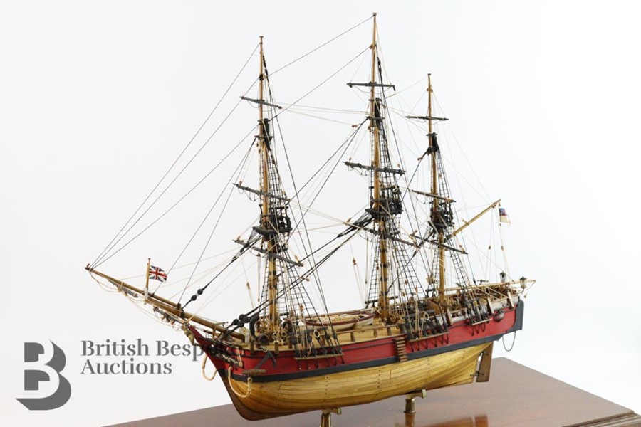 HMS Bounty Bespoke Hand Built Scale Model - Image 9 of 18