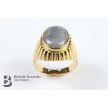 Gentleman's 22ct Yellow Gold Star Sapphire RIng