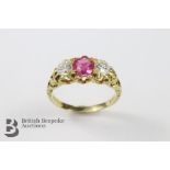 18ct Natural Burmese Pink Sapphire Ring