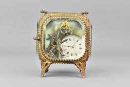 19th Century French Gilt Pressed Brass Watch Case