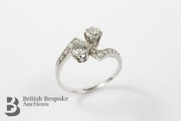 18ct White Gold Diamond Ring