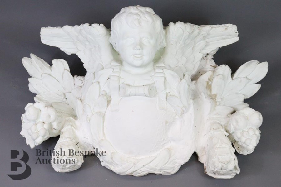 Large Decorative Plaster Model of an Angel