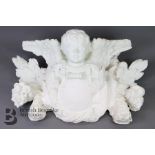 Large Decorative Plaster Model of an Angel