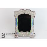 Art Nouveau Silver Easel Back Picture Frame