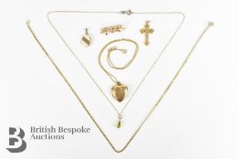 Miscellaneous 9ct Gold Jewellery