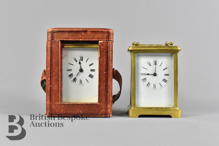 Early 20th Century Brass Carriage Clocks