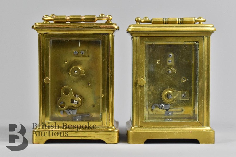 Early 20th Century Brass Carriage Clocks - Image 3 of 6