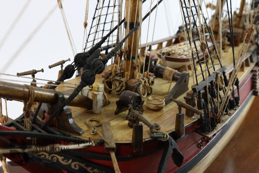 HMS Bounty Bespoke Hand Built Scale Model - Image 11 of 18