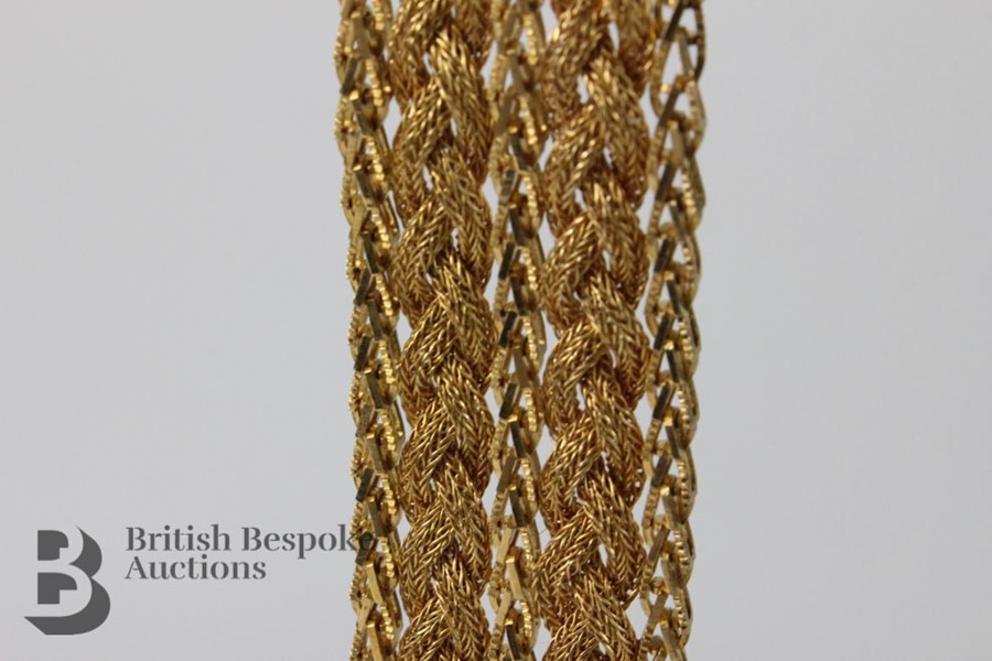 18ct Yellow Gold Mesh Link Bracelet - Image 7 of 7