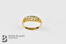 Victorian 18ct Gold and Diamond Ring