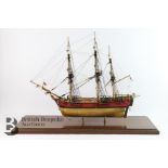 HMS Bounty Bespoke Hand Built Scale Model