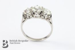 Platinum Three Stone Diamond Ring