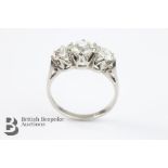 Platinum Three Stone Diamond Ring