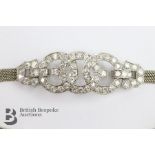 Edwardian White Gold and Diamond Bracelet