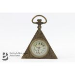 Brass Cased Masonic Pocket Watch