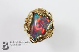 Yellow Gold and Opal Dress Ring