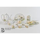 Kutani Lithophane Geisha Head Tea Set