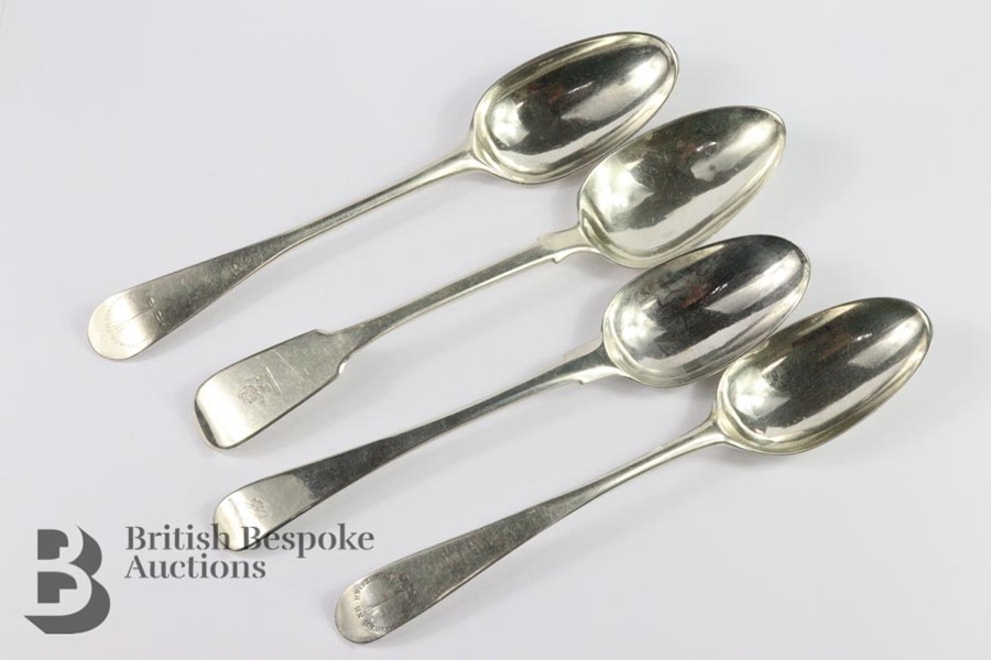 Pair of Scottish Silver Tablespoons