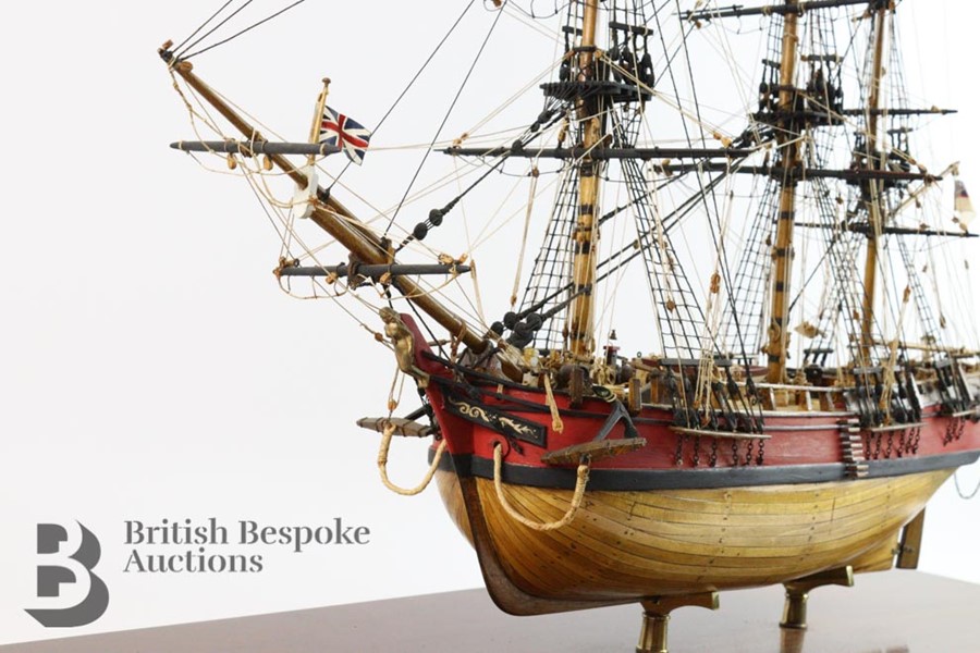 HMS Bounty Bespoke Hand Built Scale Model - Image 10 of 18