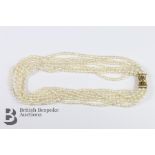 Seven Strand Fresh Water Pearl Necklace