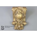 18th Century Wood and Gilt Architectural Corbel