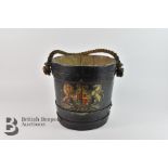 A 19th Century Fire Bucket with Royal Coat of Arms