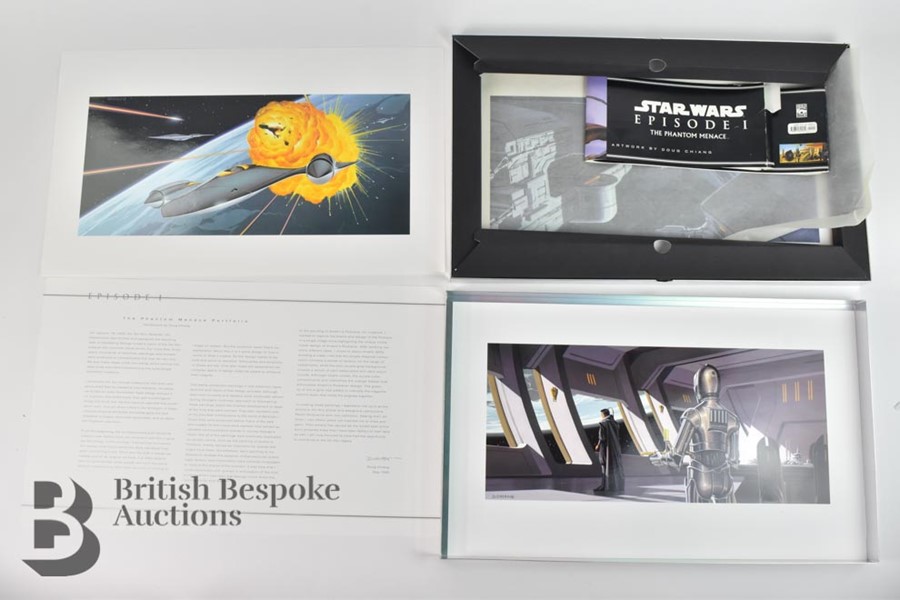 Star Wars Episode I The Phantom Menace 20 Lithographs in Original Box with Star Wars Art Concept