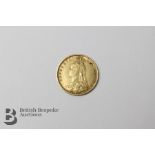 Queen Victoria Shield Back Half Sovereign