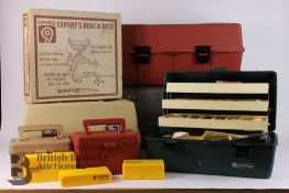 Collection of Vintage and Modern Shooting Equipment and Gun Rifle Hard Case