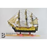 HMS Victory and The Mary Rose Model Ships
