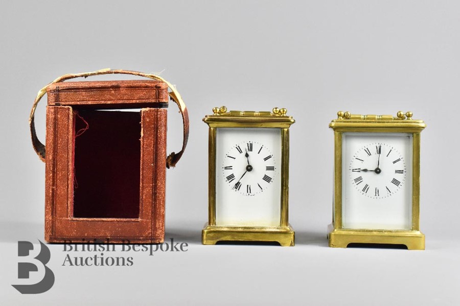 Early 20th Century Brass Carriage Clocks - Image 2 of 6