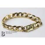 9ct Gold Gentlemen's Curb Bracelet