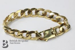 9ct Gold Gentlemen's Curb Bracelet