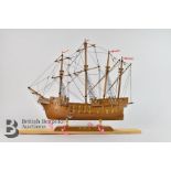 HMS Bounty and The Mary Rose Model Ships