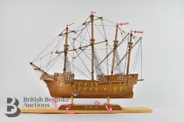 HMS Bounty and The Mary Rose Model Ships