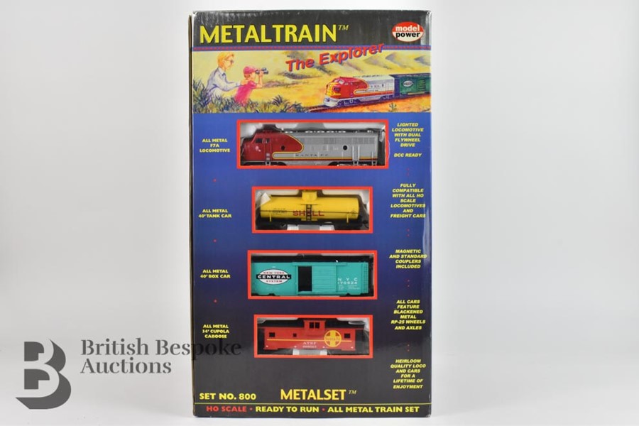 Model Power METALTRAIN The Explorer HO Set In Original Box - Image 3 of 6