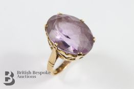 Victorian Yellow Gold Amethyst Ring