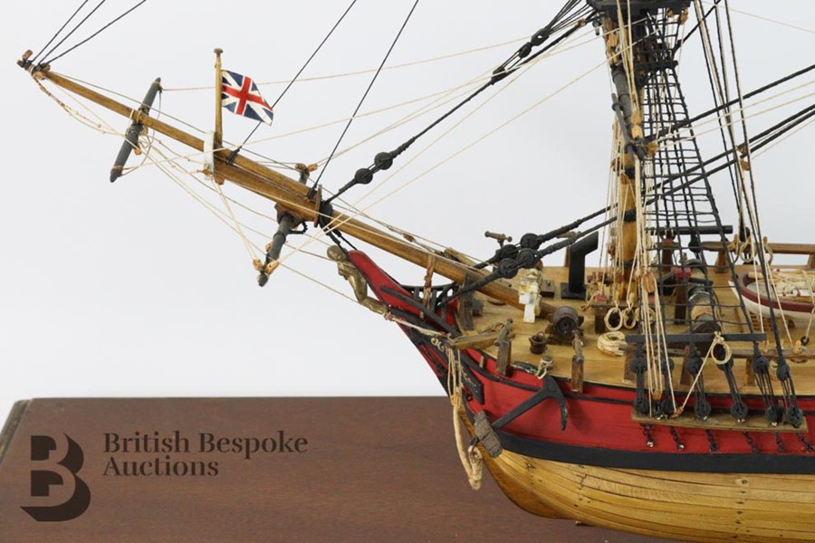 HMS Bounty Bespoke Hand Built Scale Model - Image 3 of 18