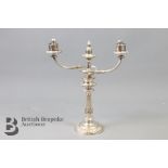 Large Silver Plated Candelabra