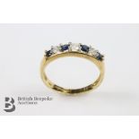18ct Yellow Gold and Sapphire Ring