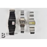 Three Vintage Jump Hour Watches